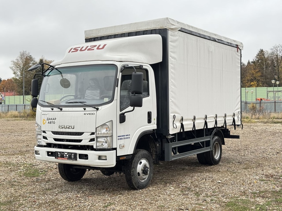 ISUZU KV100 4×4 (МРМ 3,5т) БОРТ-ТЕНТ СДВИЖНЫЕ ШТОРЫ И КРЫША 4,2м